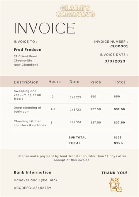 5 Things To Include In An Invoice Template For Cleaning Services Grow 5 Things To Include In An Invoice Template For Cleaning Services Grow
