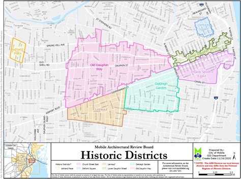 7 Historic Districts Map For Mobile Alabama 7 Historic Districts Map For Mobile Alabama