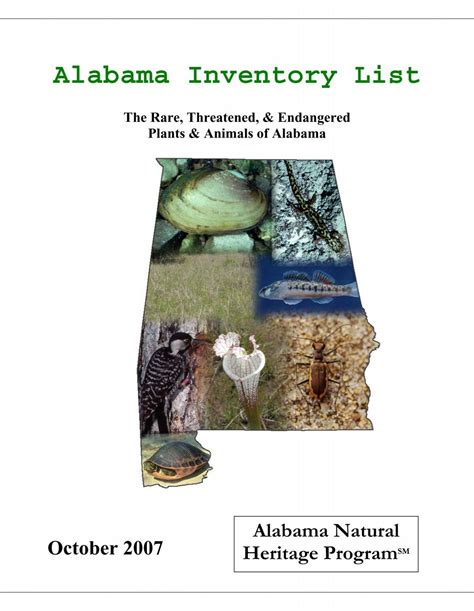 Alabama Natural Heritage Program Alabama Natural Heritage Program