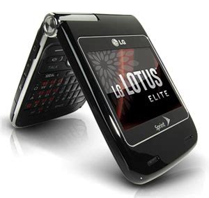 Amazon Com Lg Lotus Elite Lg610 Phone Black Sprint Cell Phones
