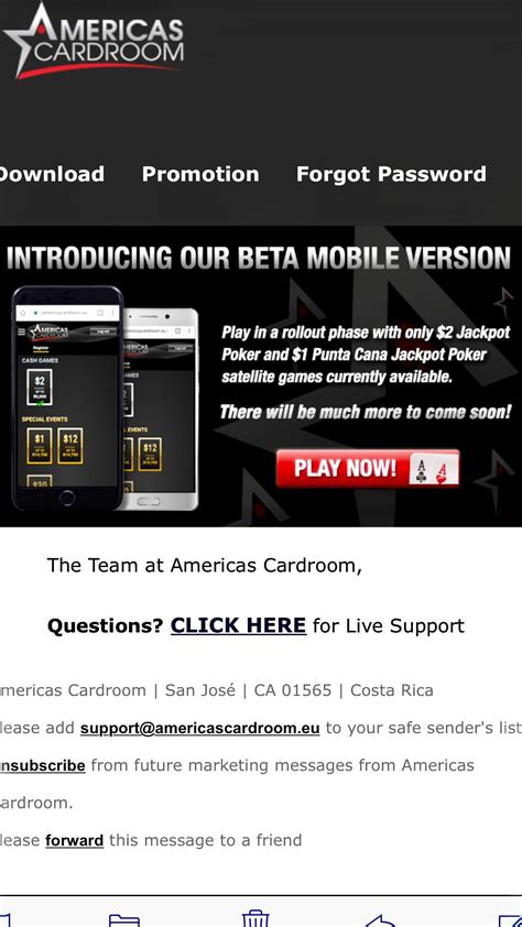 Americas Cardroom Launches Mobile Beta R Poker Americas Cardroom Launches Mobile Beta R Poker