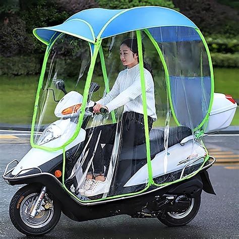 Buy Skywpoju Universal Fully Enclosed Motor Scooter Umbrella Mobility