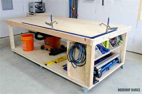 Diy Portable Workbench With Storage Free Plans Diy Portable Workbench With Storage Free Plans