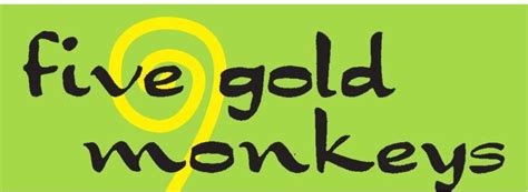 Five Gold Monkeys Mobile