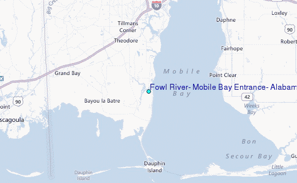 Fowl River Mobile Alabama Fishing Spots