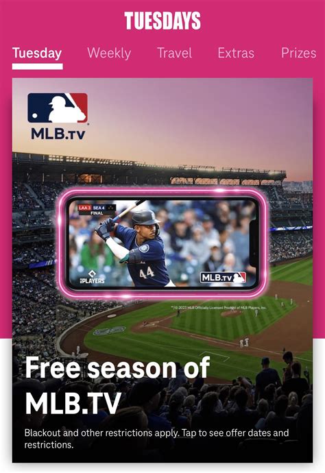 Free Mlb Tv With T Mobile Tuesday