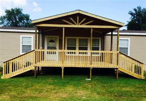 Gable Porch Gallery Ready Decks Manufactured Home Porch Mobile