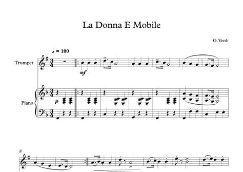 Giuseppe Verdi La Donna E Mobile Sheet Music Pdf Notes Chords Giuseppe Verdi La Donna E Mobile Sheet Music Pdf Notes Chords