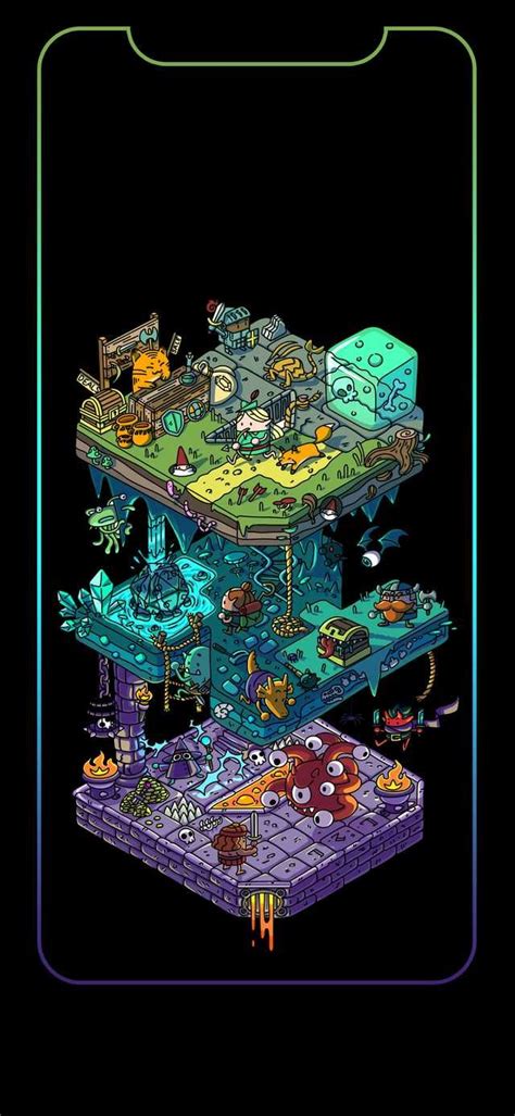 Iphone X Wallpapers Isometric Dnd Art Iphone X Wallpapers Isometric Dnd Art