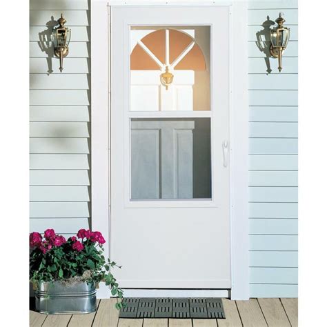 Larson Mobile Home 30 In X 74 In White Mid View Universal Reversible Larson Mobile Home 30 In X 74 In White Mid View Universal Reversible
