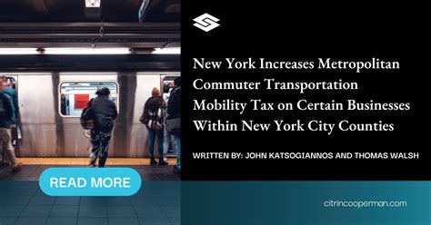 Metropolitan Commuter Transportation Mobility Tax Explained