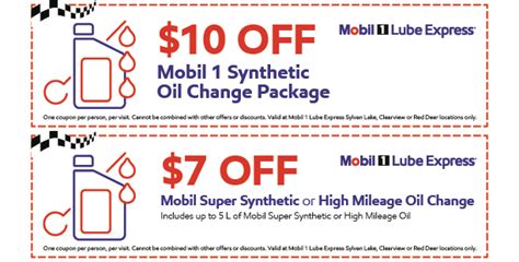 Mobil 1 Lube Express Coupon