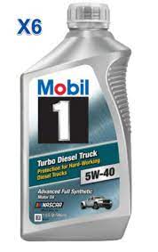 Mobil1 5W 40 Turbo Diesel Truck 6 1Qt Safety Oil Inc Mobil1 5W 40 Turbo Diesel Truck 6 1Qt Safety Oil Inc
