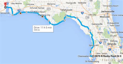 Mobile AL to Tampa FL Drive Guide