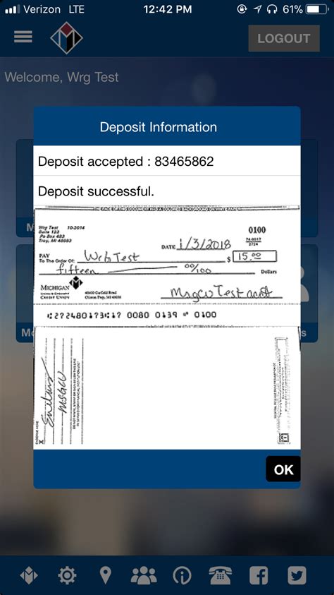 Mobile Check Deposit Michigan Credit Union Check Deposit Msgcu