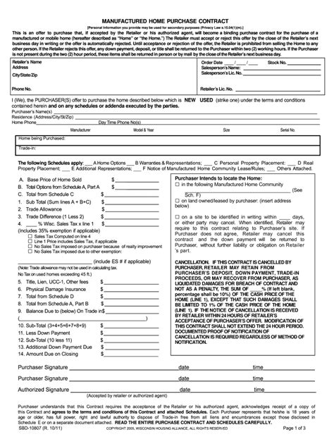 Mobile Home Purchase Contract Guide Mobile Home Purchase Contract Guide