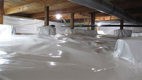 Mobile Home Vapor Barrier Installation