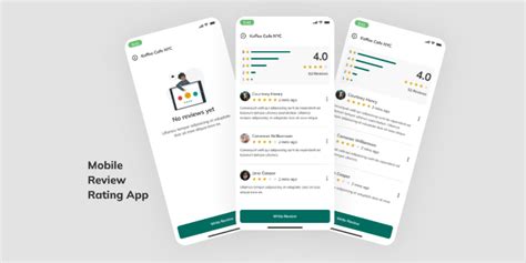 Mobile Review Rating App Figma Mobile Review Rating App Figma