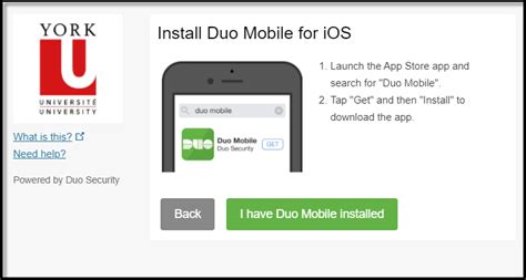 NYU Duo Mobile Authentication