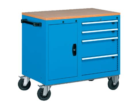Professional Heavy Duty Mobile Workstations With Beech Desktop Model A Professional Heavy Duty Mobile Workstations With Beech Desktop Model A