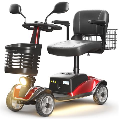 Sacvon Upgrade 4 Wheel Mobility Scooter For Seniors Foldable Powered Sacvon Upgrade 4 Wheel Mobility Scooter For Seniors Foldable Powered