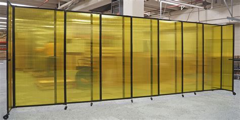 Straightwall Sliding Portable Partition Polycarbonate Plastic Panels Straightwall Sliding Portable Partition Polycarbonate Plastic Panels