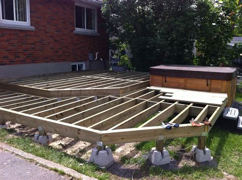 Two Level Deck Framing Floating On Dek Blocks This Is Actually My Deck Two Level Deck Framing Floating On Dek Blocks This Is Actually My Deck