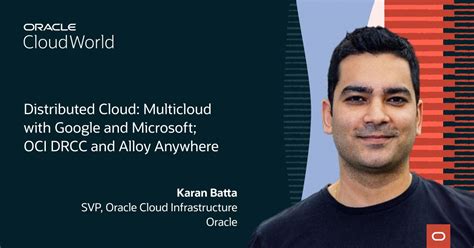 Wei Han On Linkedin Cloudworld Multicloud Cloud Cloudcomputing Oci