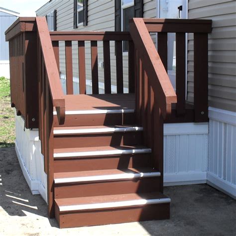 Wooden Concrete Fiberglass Steps For Mobile Homes Mobile Home Steps